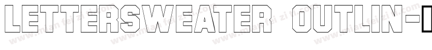 LetterSweater Outlin字体转换